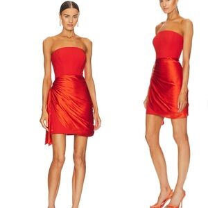 5à7 CINQ A SEPT Kennith Dress in Cherry Tomato sz 10